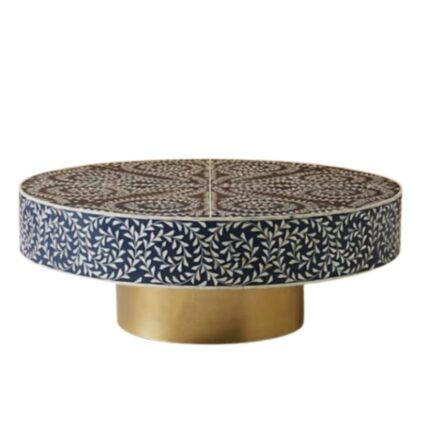 Natalya Floral Bone Inlay Coffee Table