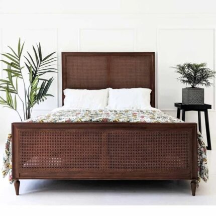 Furn Shine Rafferty Rich Rattan Low Footboard Bed