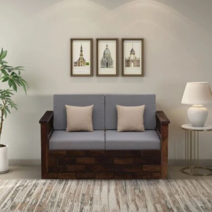 Furn Shine Naptide Solid Wood 2 Seater Sofa