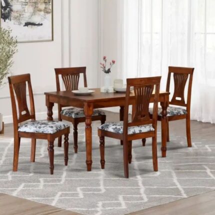Furnshine - The Tamara Classic Solid Wood 4 Seater Dining Set