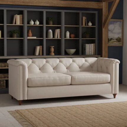 Furn Shine Blanca Chesterfield 3 Seater Sofa