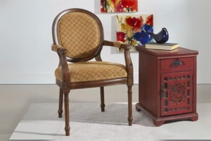 Furn Shine - Earla Teak Wood Ultimate Arm Dining Chair