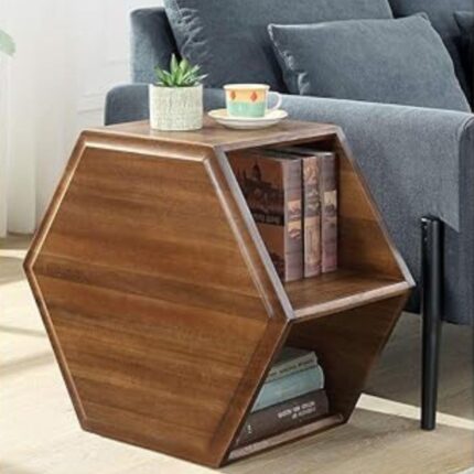 Furnshine Sheesham Wooden Side Table with Storage