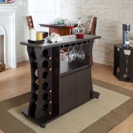 Furnshine Solid Wood Bar Cabinet
