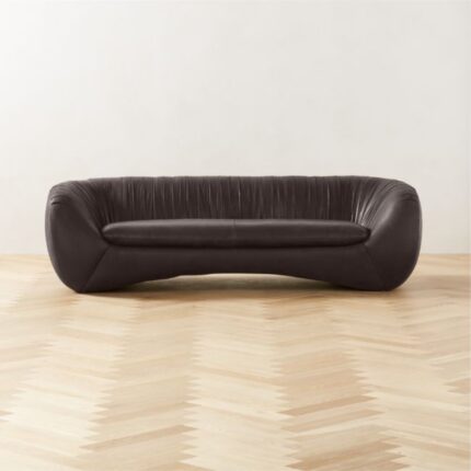 Furnshine Cecil Black Leather Sofa