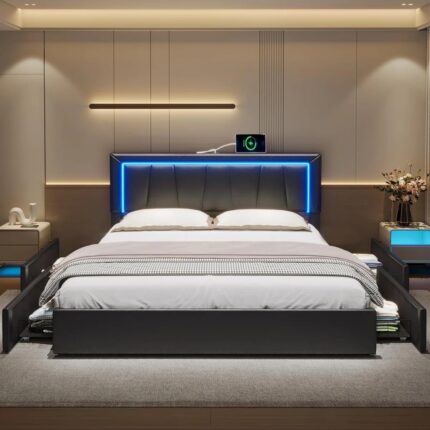 Furnshine Kazir Upholstered Storage Bed