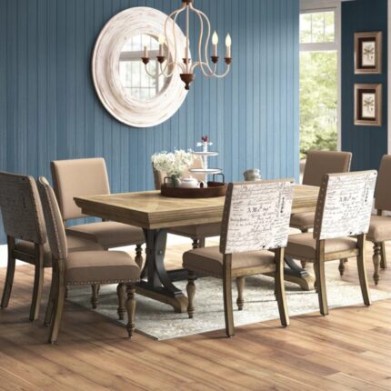 Furnshine 8 - Person Extendable Trestle Dining Set