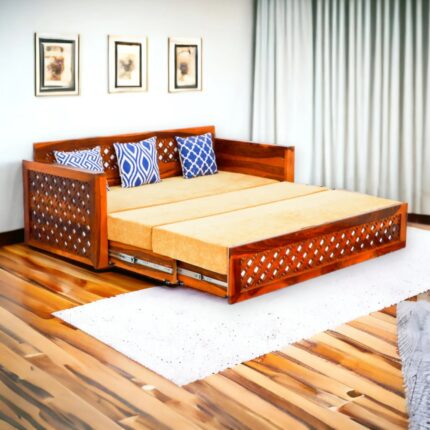 Furnshine Tranquilix Sofa Cum Bed Sheesham Wood