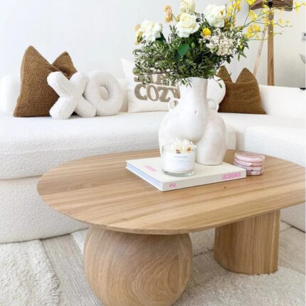Furnshine Solid Oak Wood Coffee Table