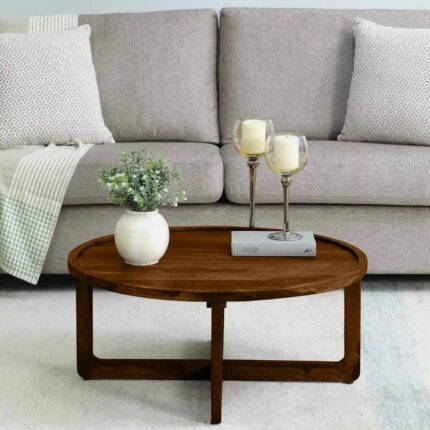 Furnshine Willow Rest Sheesham Wood Coffee Table In Scratch