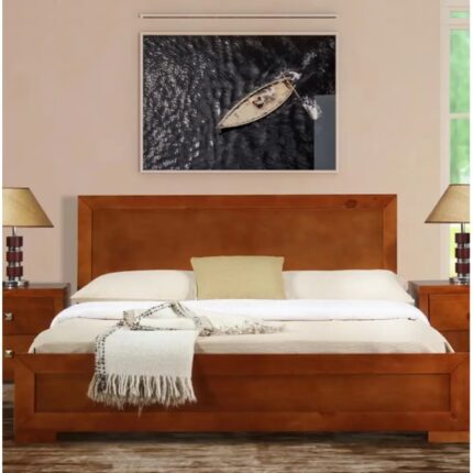 Trent Solid Wood Low Profile Platform Bed