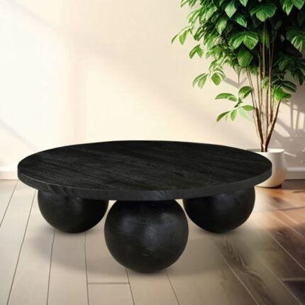 Furnshine Solid Mango Wood Round Coffee Table