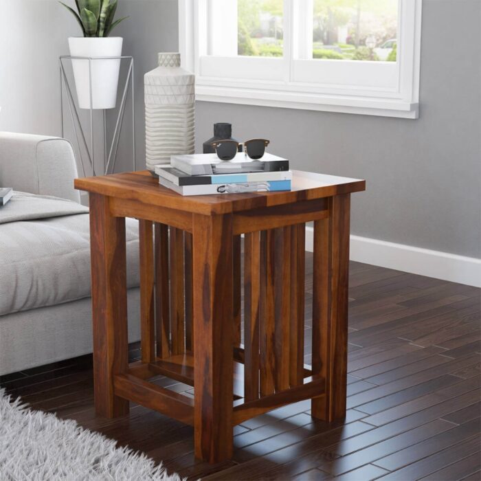Furnshine - Boyer Sheesham Wood 2 Tier End Table - Image 1