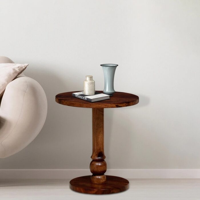 Furnshine - Taffeta Sheesham Wood Bedside/Sofa Side Table/End Table - Image 1