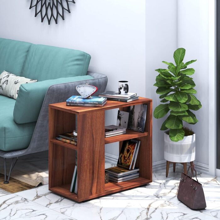 Furnshine - Delbert Engineered Wood End Table/Side Table (Asian Walnut) - Image 1