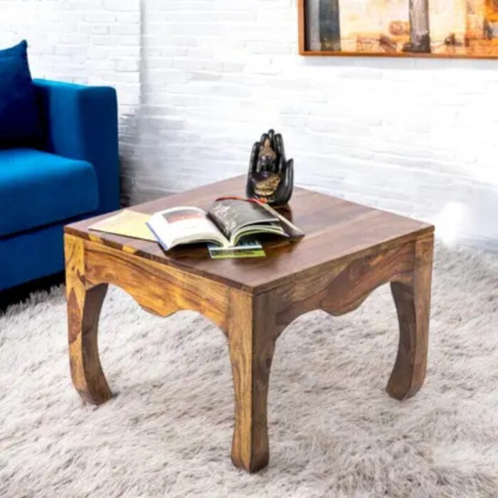 Furnshine - Nelda Solid Sheesham Wood Square Side Table - Image 1