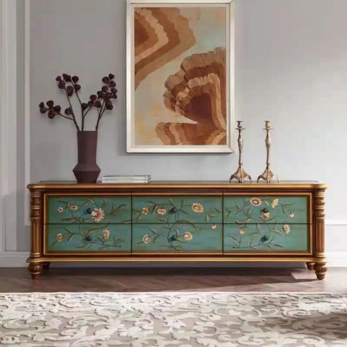 Furnshine - Macen Elegant Vintage Style Storage Cabinet - Image 1