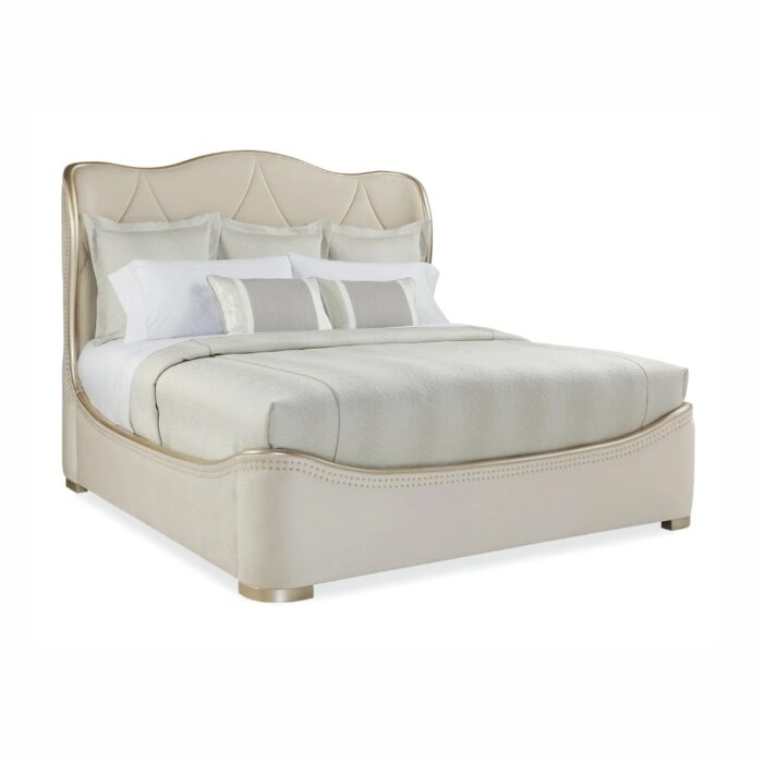 Furnshine - Acton Upholstered King Size Wingback Bed - Image 2