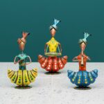 Furnshine - Cannon Indian Handcrafted Metal Musician Set – Ethnic Rajasthani Decor for Home, Office & Gifts (Set of 3) - Image 2