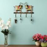 Furnshine - Kelsey Handcrafted Metal Cow Key Holder – Multicolor Wall Mounted Key Hanger with 4 Hooks