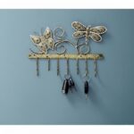 Furnshine - Sherlock Elegant Butterfly Design Key Holder – Durable Metal Wall Mounted Key Rack with 7 Hooks