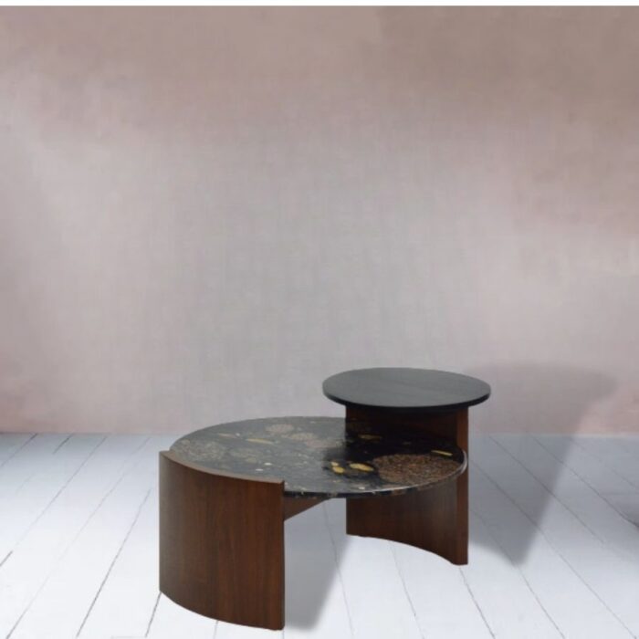Furn Shine - Stylish Crimper Black Coffee Table - Image 2
