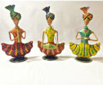 Furnshine - Cannon Indian Handcrafted Metal Musician Set – Ethnic Rajasthani Decor for Home, Office & Gifts (Set of 3) - Image 4