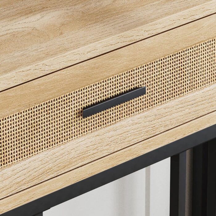 Furnshine - Rattan Entryway Console Table with Drawer - Image 5