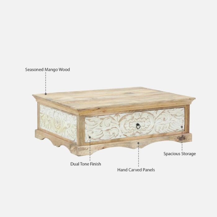 Furnshine - Hadden Mango Wood Rectangular Coffee Table - Image 11