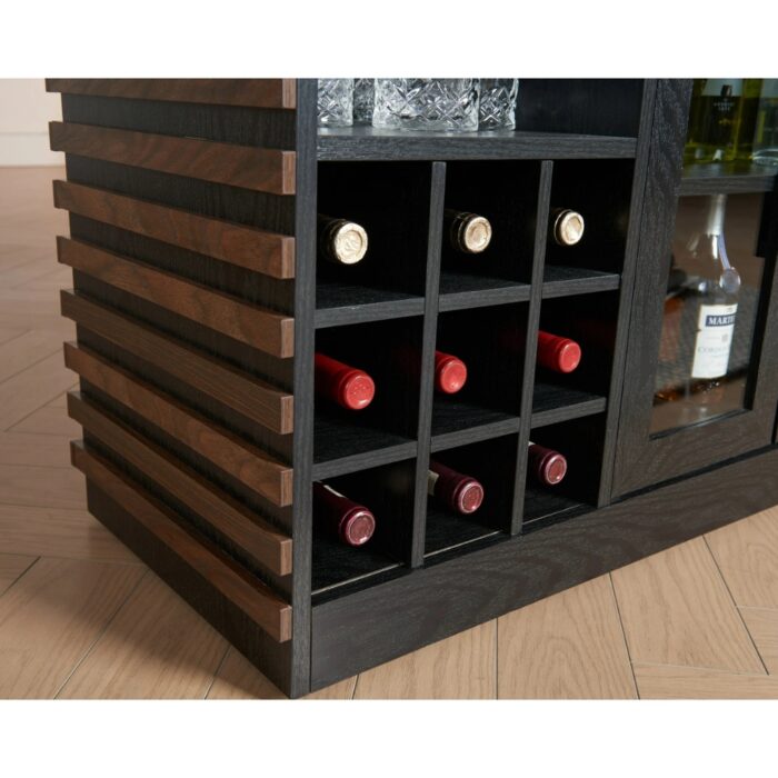 Furnshine - Halsey Bar Cabinet with Glass Doors & Drawers - Image 3