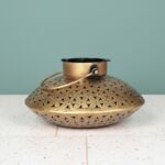 Furnshine - Harpo Handcrafted Brass Filigree Candle Holder – Ornate Metal Tealight Lamp for Meditation, Festival & Home Decor - Image 2