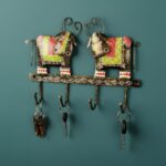 Furnshine - Kelsey Handcrafted Metal Cow Key Holder – Multicolor Wall Mounted Key Hanger with 4 Hooks - Image 2