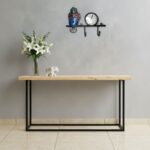 Furnshine - Halston Festive Krishna Clock Holder for Wall | Decorative Metal Clock & Two Key Hanger for Home, Pooja Room & Entryway Décor - Image 2