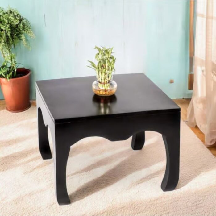Furnshine - Nelda Solid Sheesham Wood Square Side Table - Image 6