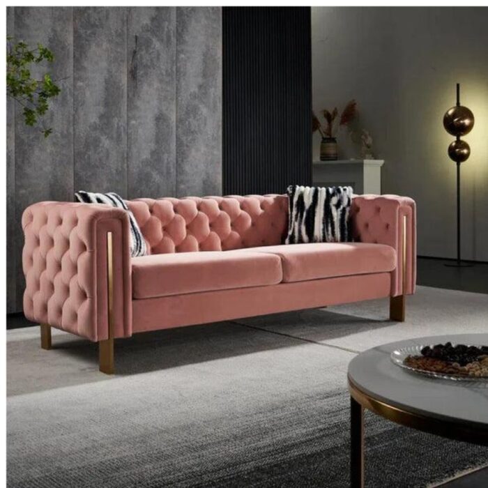 Furnshine - Eaton 84.25'' Velvet Square Arm Sofa - Image 16