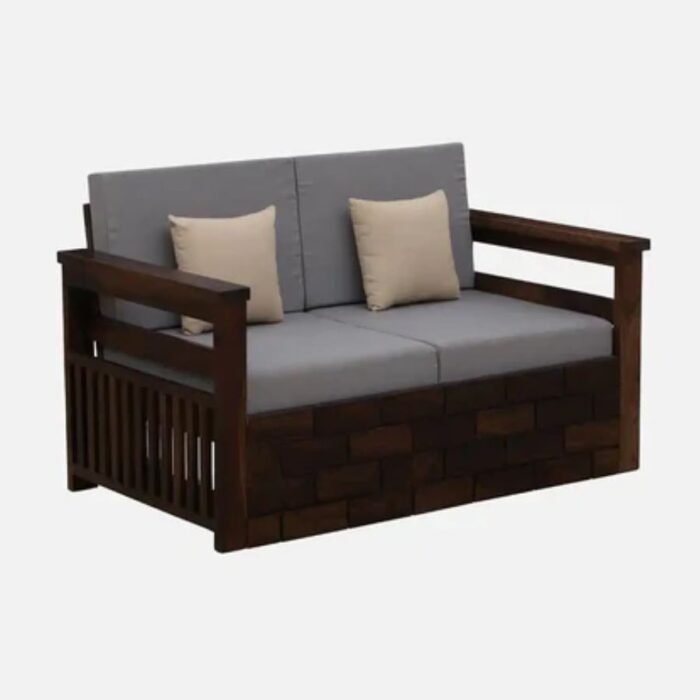 Furn Shine Naptide Solid Wood 2 Seater Sofa - Image 2