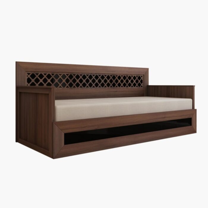 Furnshine - Greeley Fabric 3-Seater Sofa Bed - Brown - Image 8
