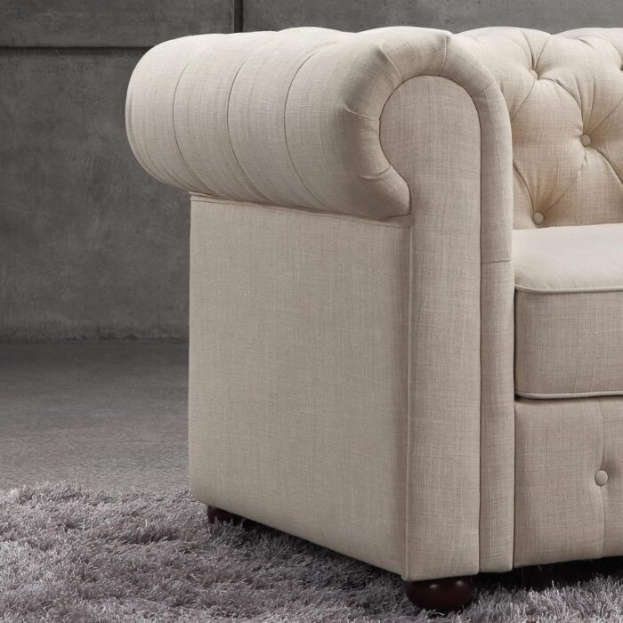 Furn Shine Blanca Chesterfield 3 Seater Sofa - Image 4