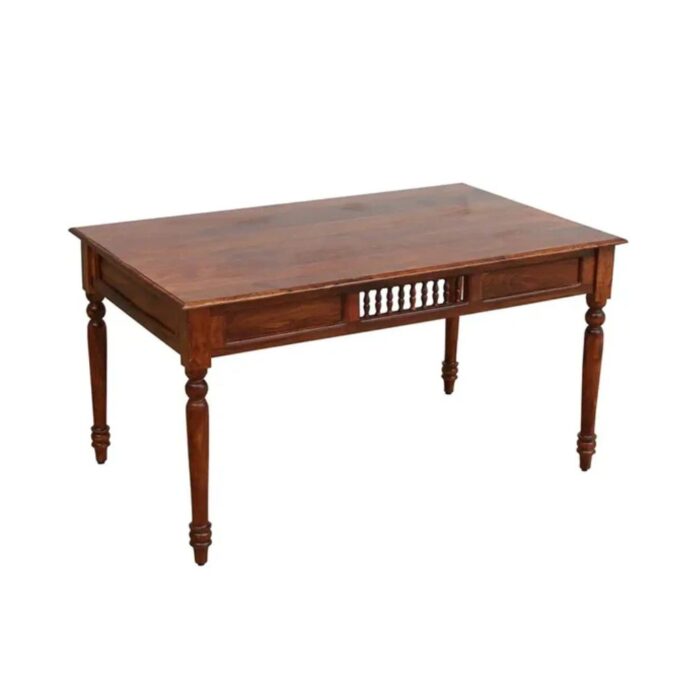 Furn Shine - Cleo Traditional Solid Wood 6-Seater Dining Table Set - Image 2