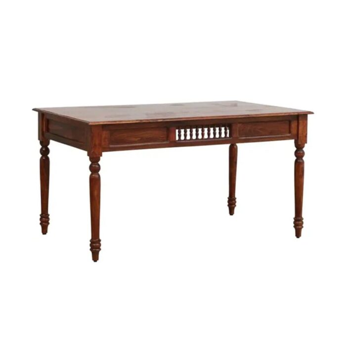 Furn Shine - Cleo Traditional Solid Wood 6-Seater Dining Table Set - Image 4