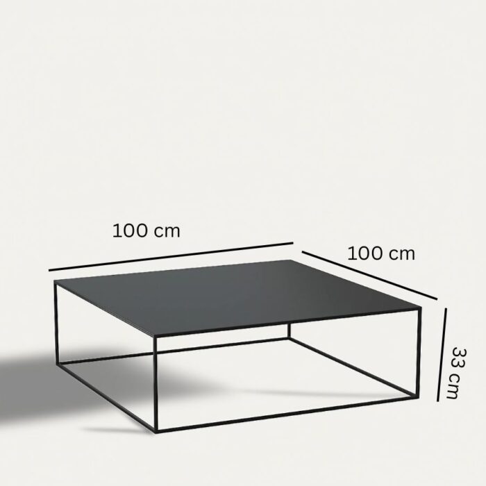Furnshine - Grisly Powder Coated Modular Rectangular Metal Coffee Table - Image 5