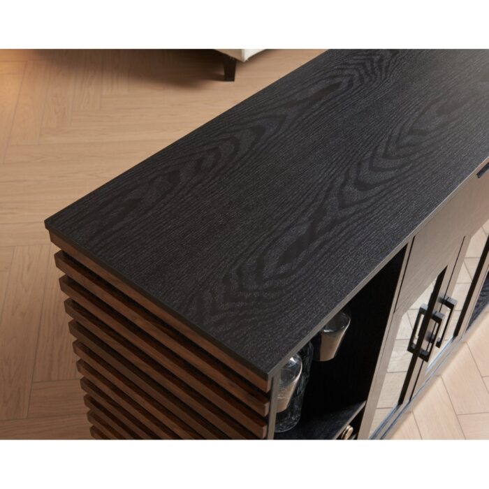 Furnshine - Halsey Bar Cabinet with Glass Doors & Drawers - Image 4