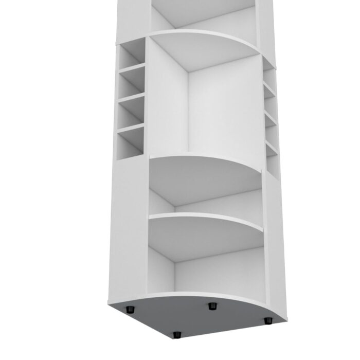 Furnshine - Treena Modern Corner Bar Cabinet (White) - Image 9