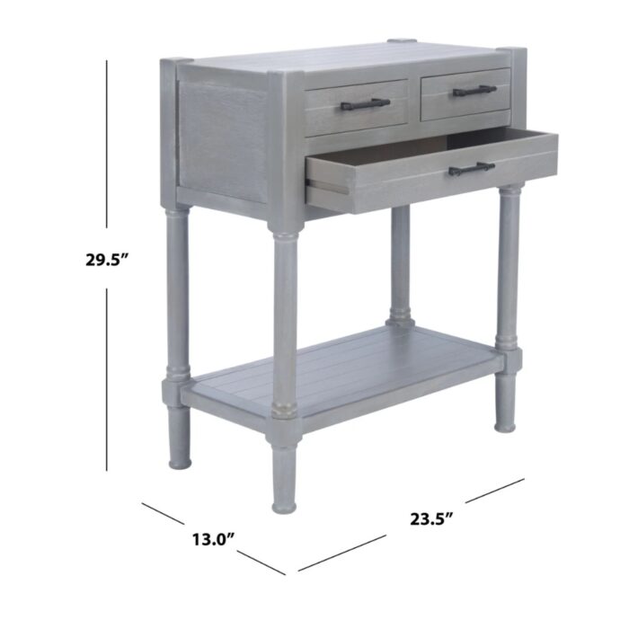 Furnshine - Bassett 3-Drawer Bottom Shelf Console Table - Image 6