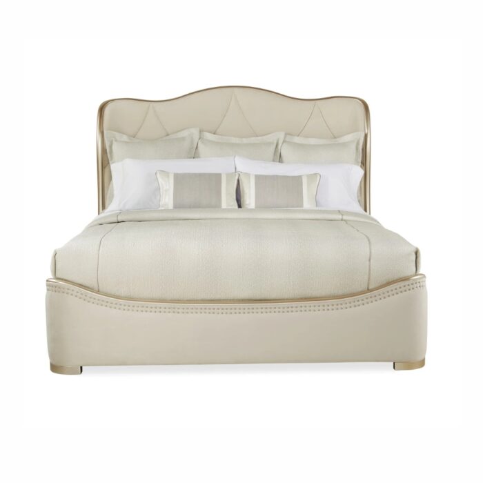 Furnshine - Acton Upholstered King Size Wingback Bed - Image 3