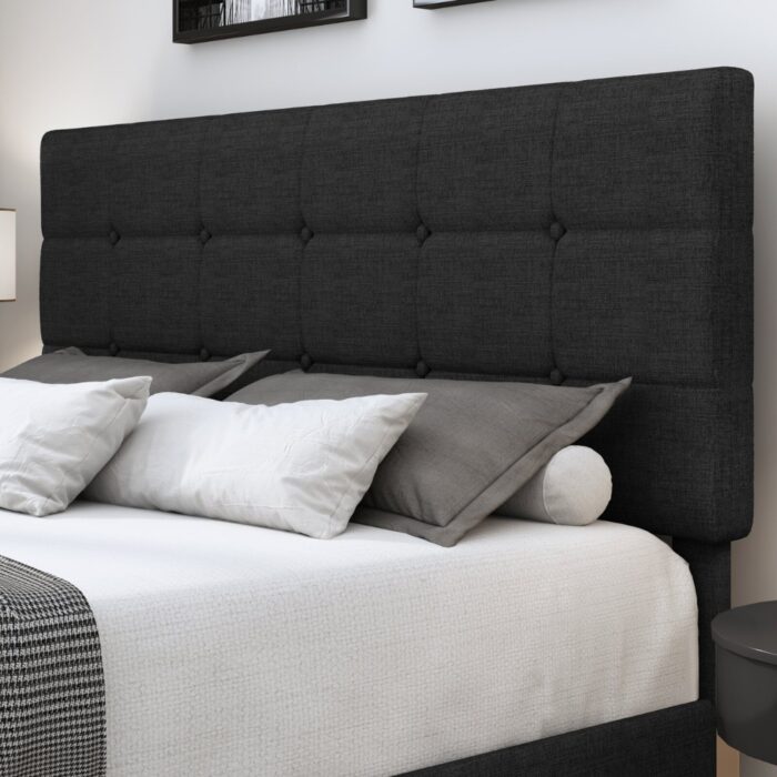 Furnshine - Barnes Tufted Upholstered Platform Queen Size 4 Storage Drawers Bed - Image 9