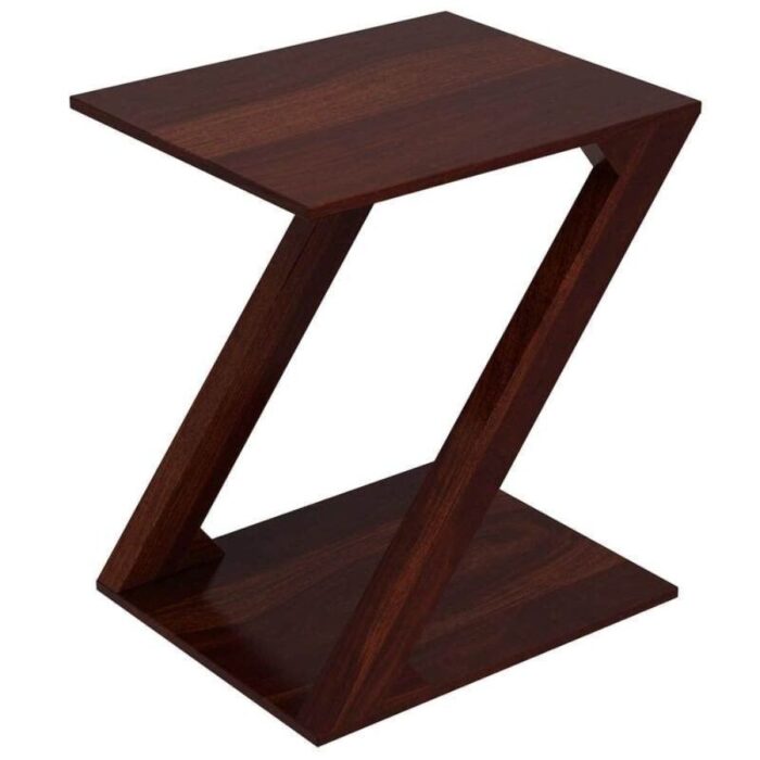 Furnshine - Linton Solid Wood Z-Shape Sofa End Side Table for Living Room - Image 13