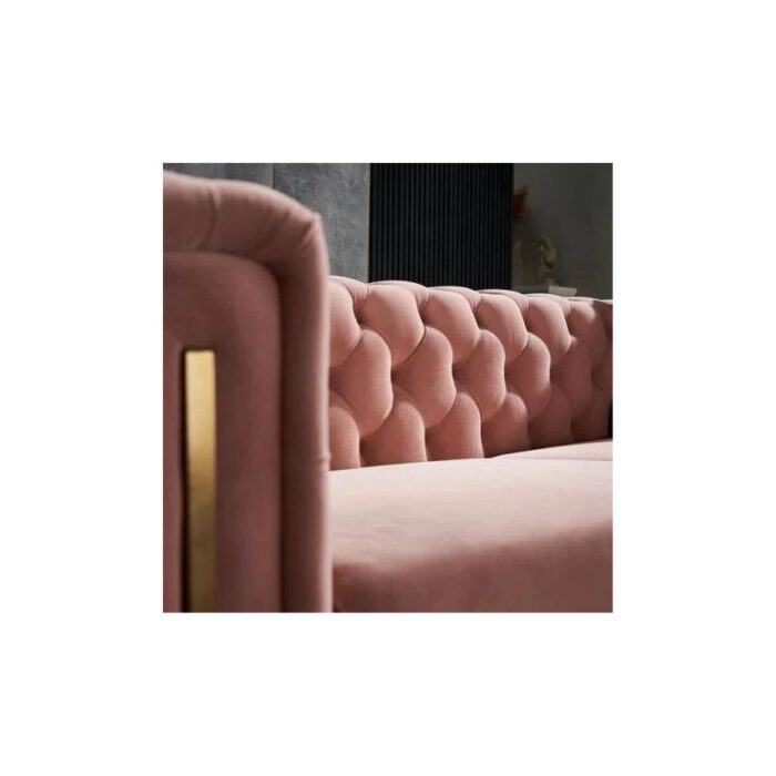 Furnshine - Eaton 84.25'' Velvet Square Arm Sofa - Image 7