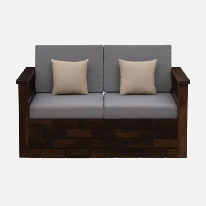 Furn Shine Naptide Solid Wood 2 Seater Sofa - Image 3