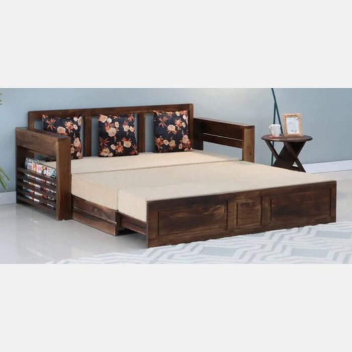 Furn Shine Arlo Solid Sheesham Wood Sofa cum Beds - Image 5